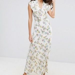 ASOS Liqorish Floral Maxi Dress